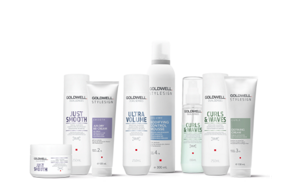 a package of goldwell stylesign bodifying mousse with two icons on a white background