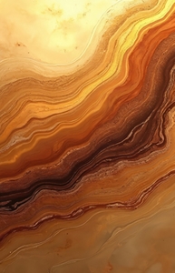 Abstract fluid art background with golden, copper, bronze colors. Liquid marble acrylic painting with brown lines, gradient. Luxury golden brown stone texture for creative decorative canvas,
