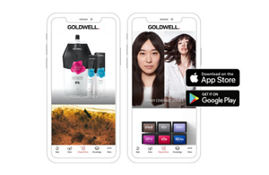 Two app screens of the Goldwell Education Plus App
