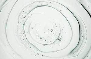 Swirling, green liquid