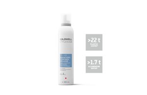 a package of goldwell stylesign bodifying mousse with two icons on a white background