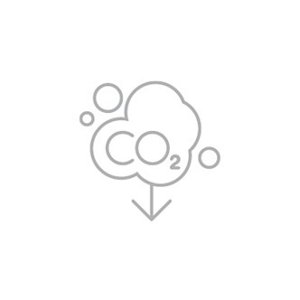 a grey logo of goldwells reduced co2 emissions packaging initiative