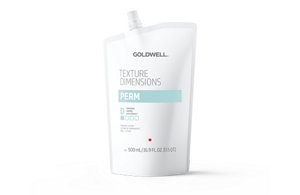a goldwell texture dimensions perm d damaged product package on a white background