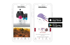 Two app screens of the Goldwell Education Plus App