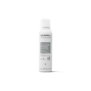 a package of goldwell stylesign shaping and finishing spray on a white background