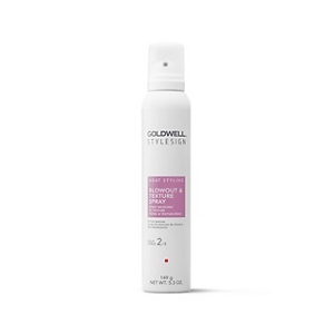 a package of goldwell stylesign blowout and texture spray on a white background