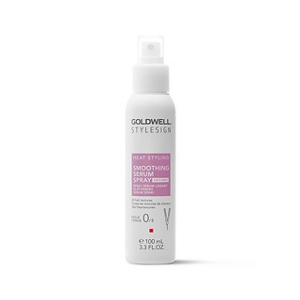 a package of goldwell stylesign smoothing serum spray on a white background