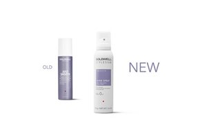 a package of goldwell stylesign diamond gloss and shine spray on a white background