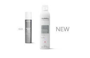 a package of goldwell stylesign magic finish and working hairspray on a white background