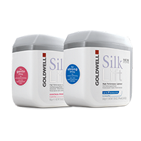 Two tubs of SilkLift: Goldwell's premium strong but gentle bleach launched in 2009