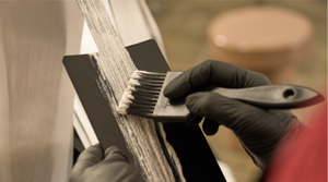 Model posing for Glow To Go Product by Goldwell