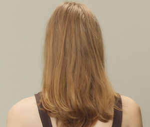 Model posing for Velvet Gradients Product by Goldwell