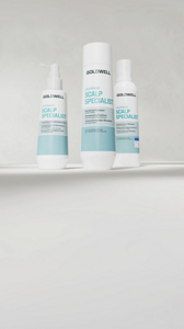 Goldwell Dualsenses Scalp Specialist product range displayed on a grey background