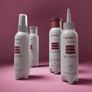 Groupshot of Elumen Permanent Hair Color Range by Goldwell