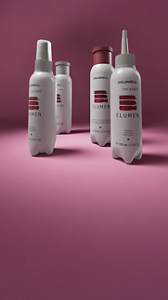 Groupshot of the Elumen Product Range by Goldwell