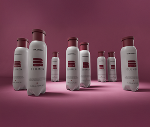Groupshot of Elumen Naturals Product Range by Goldwell