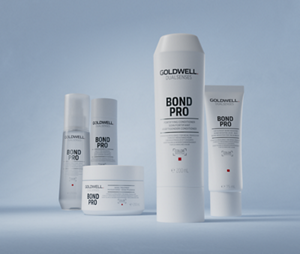 Groupshot of the dualsenses bond-pro Product Range by Goldwell.   