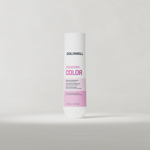 Goldwell Dualsenses Color Shampoo 250 ml bottle standing upright on a light grey studio background.
