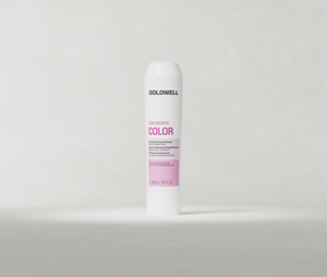 Goldwell Dualsenses Color Conditioner 300 ml tube standing upright on a light grey studio background.