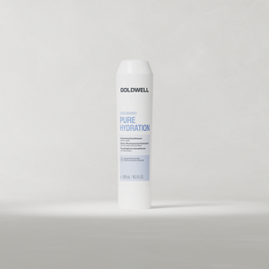 Goldwell Dualsenses Pure Hydration Conditioner 300 ml bottle standing upright on a soft light grey studio background.