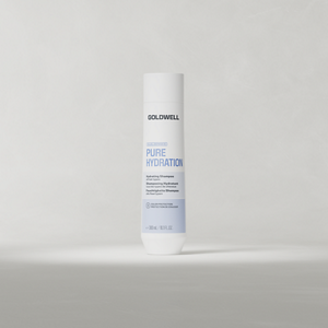 Goldwell Dualsenses Pure Hydration Shampoo 300 ml bottle standing upright on a light grey studio background.