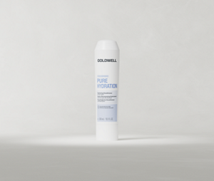 Goldwell Dualsenses Pure Hydration Conditioner 300 ml bottle standing upright on a soft light grey studio background.