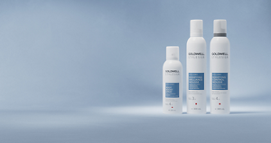 Group shot of the StyleSign Volume Product Range from Goldwell, including Bodifying Control Mousse, Root Boost Spray and Bodifying Brilliance Mousse for voluptuous body and bounce.