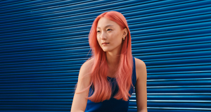 Model posing for Inspiration by Goldwell