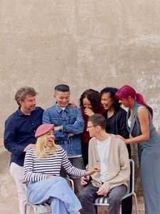 Models posing for Color Colab News Product by Goldwell