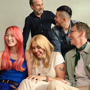 Models posing for Color of The Year News Product by Goldwell