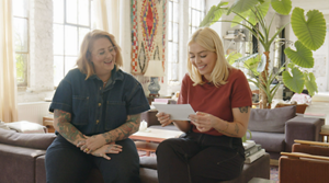 Model posing for Blonde Made Better Product by Goldwell