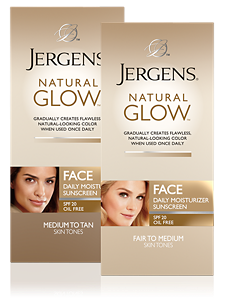 JERGENS natural glow Healthy Complexion Daily Facial Moisturizer with SPF 20