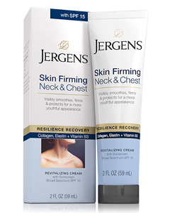 Jergens Skin Firming Neck & Chest Moisturizer with SPF 15, 2 FL. OZ