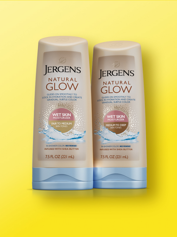 Natural Glow Wet Skin Moisturizer In Fair To Medium Jergens