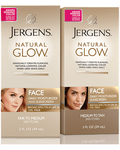 Jergens Natural Glow Face Daily Moisturizer with Sunscreen SPF 20 2 FL. OZ
