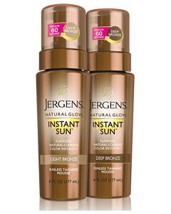 Jergens Natural Glow Instant Sun Sunless Tanning Mousse 6 FL. OZ