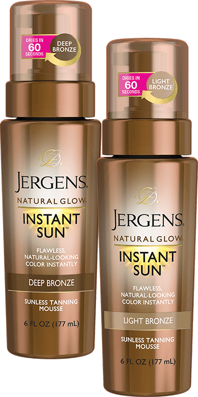 jergens natural glow instant sun sunless tanning mousse