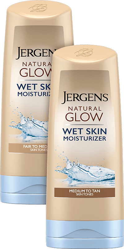 Jergens Natural Glow Wet Skin Moisturizer Oil Infused Moisturizer With Refreshing Coconut