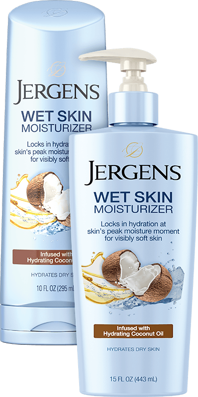 Jergens Wet Skin Moisturizer With Hydrating Coconut Oil Oil Infused Moisturizer With Hydrating Coconut