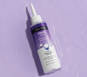 Bottle of John Frieda Frizz Ease Silk Water post-shampoo rinse