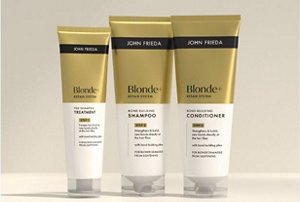 Range of John Frieda Blonde+ Repair haircare products