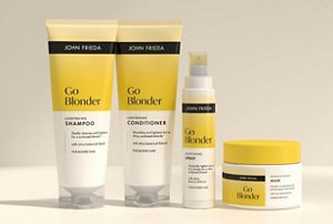 Range of John Frieda's Go Blonder lightening products