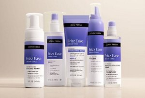 Range of John Frieda frizz-defying haircare products