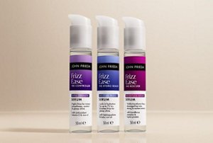 Range of frizz-fighting John Frieda hair serums