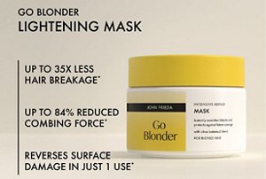 John Frieda's Go Blonder mask for natural and dyed blonde hair