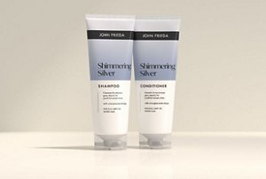 John Frieda's range of Shimmering Silver hair products