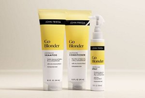 The John Frieda Go Blonder range which lightens blonde hair