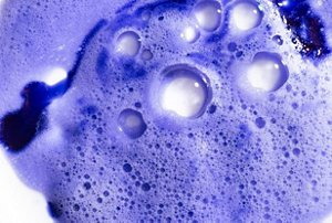 Close-up of richly-pigmented purple shampoo