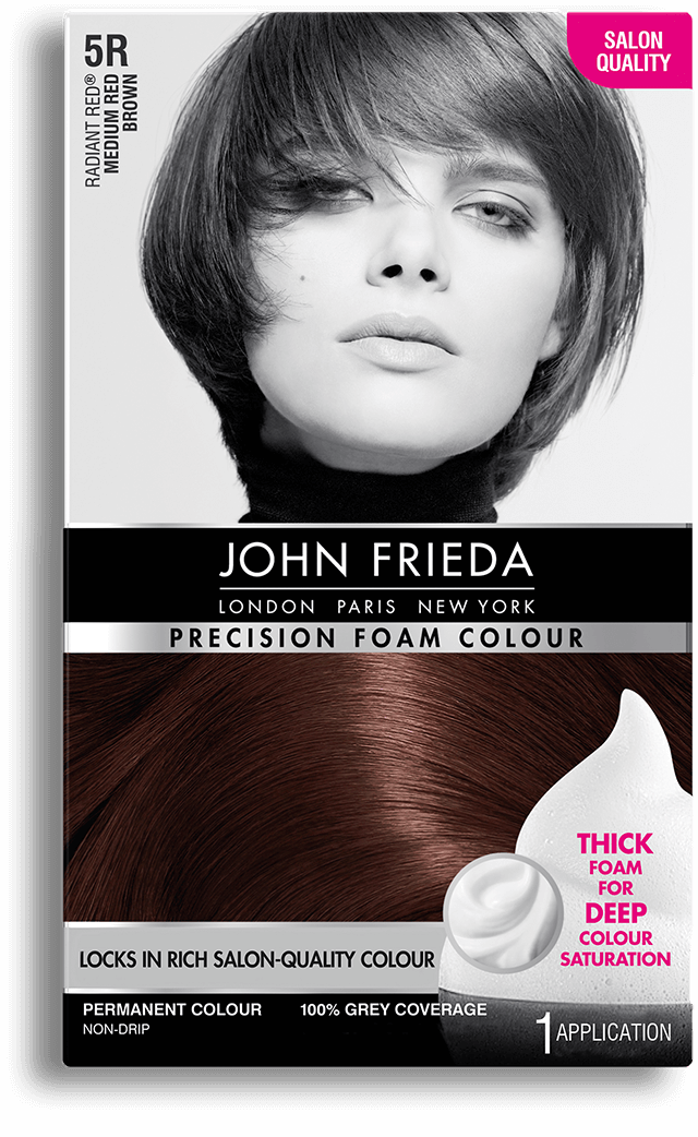 Precision Foam Colour 5r Radiant Red Medium Red Brown John Frieda