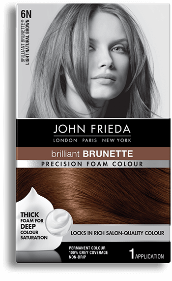 Light Natural Brown Hair Color 6n John Frieda